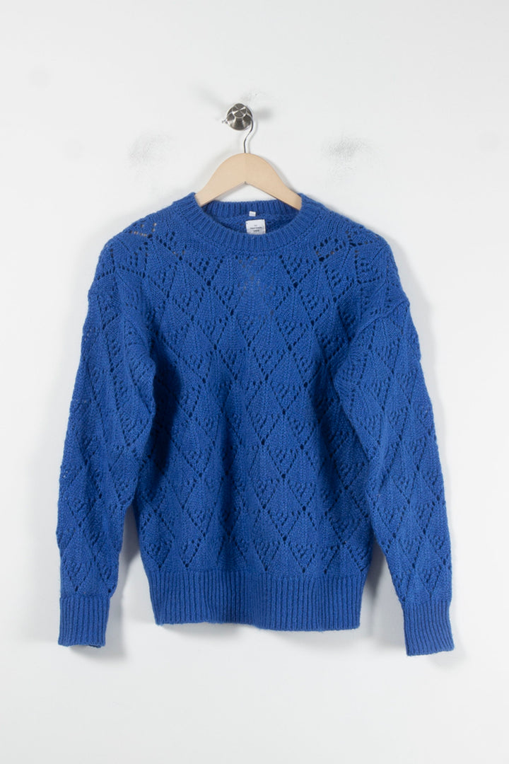 Pull Bleu - Taille M/38 de la marque Au Printemps Paris | PARAD86170 - Vendu par Paradigme - Image 2