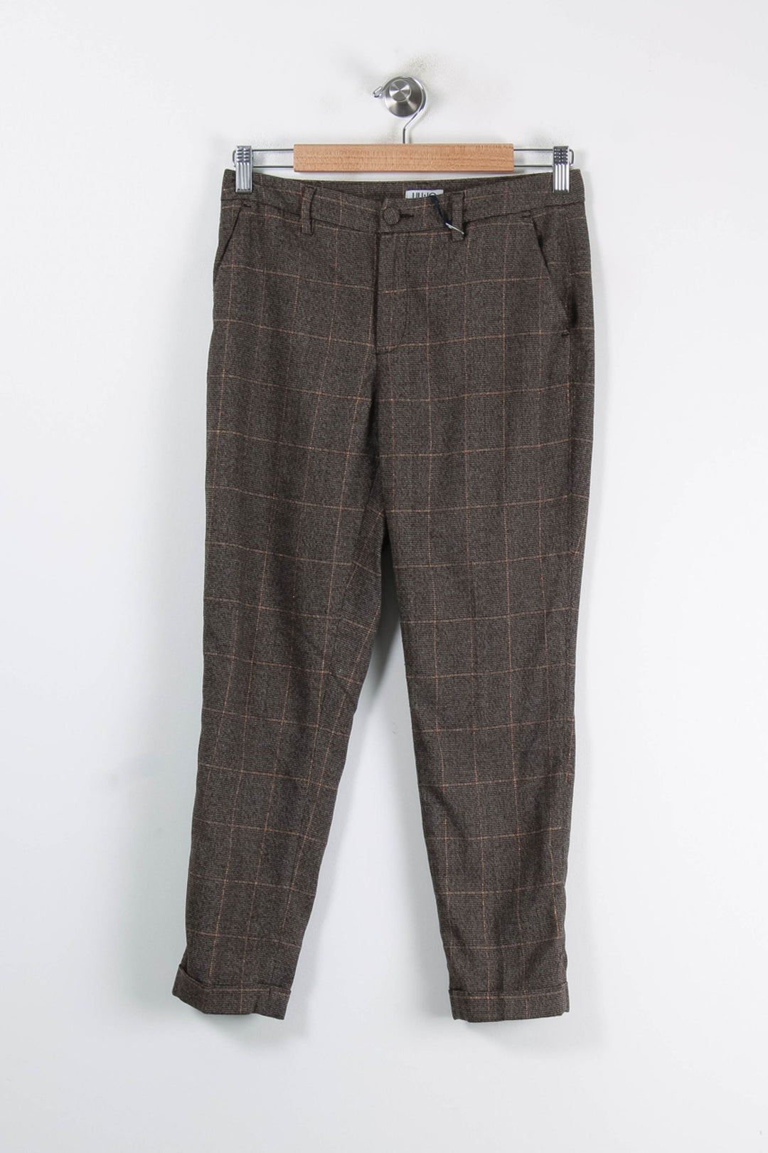 Pantalon Carreaux Marron - Taille S/36 de la marque Liu Jo | PARAD86171 - Vendu par Paradigme - Image 2