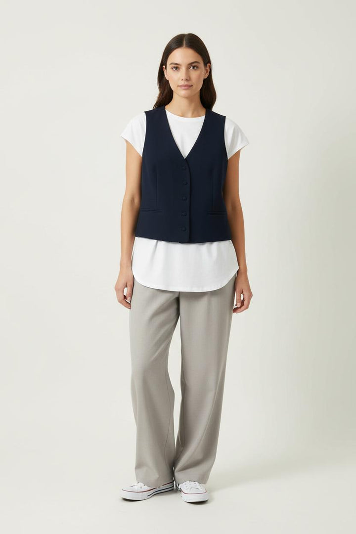 Gilet Bleu - Taille M/38 de la marque Caroll | PARAD86176 - Vendu par Paradigme - Image 1