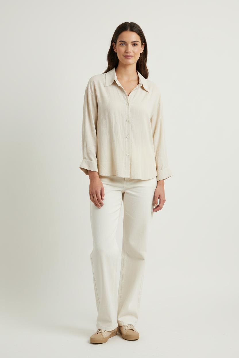 Chemise Beige - Taille L/40 de la marque Karma Koma | PARAD86186 - Vendu par Paradigme - Image 1