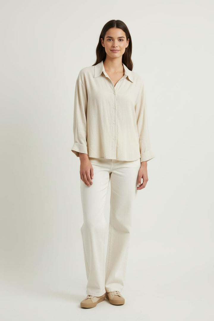 Chemise Beige - Taille L/40 de la marque Karma Koma | PARAD86186 - Vendu par Paradigme - Image 1