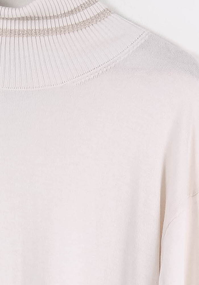 Pull Col Cheminée Beige - Taille S/36 de la marque Weill | PARAD86187 - Vendu par Paradigme - Image 3