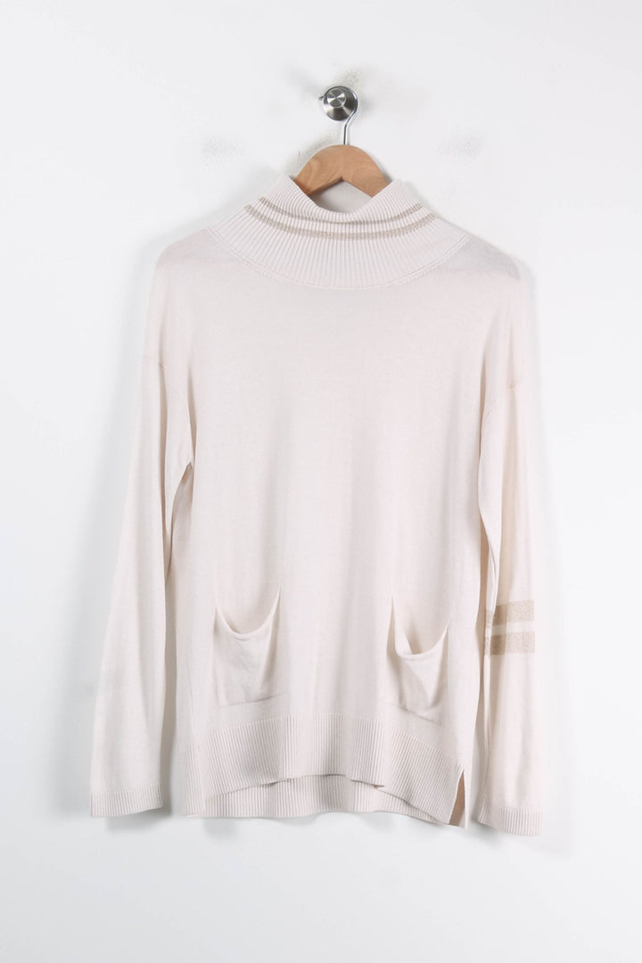 Pull Col Cheminée Beige - Taille S/36 de la marque Weill | PARAD86187 - Vendu par Paradigme - Image 2