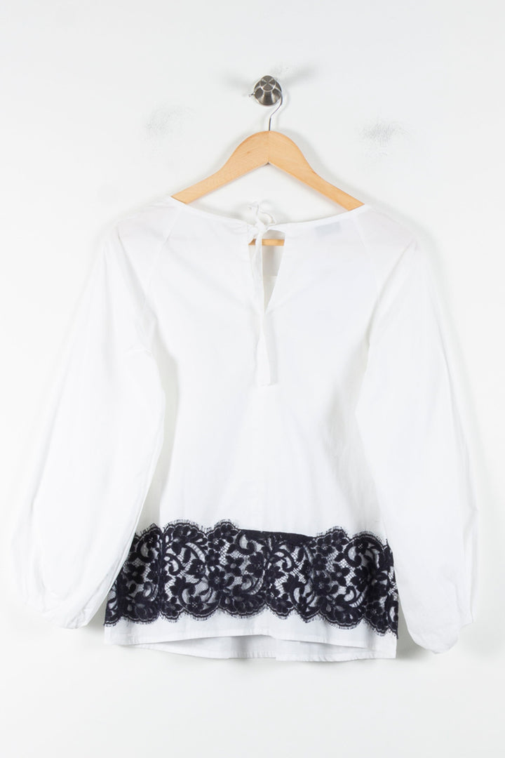 Blouse Blanche et Noire - Taille M/38 de la marque Weill | PARAD86189 - Vendu par Paradigme - Image 4