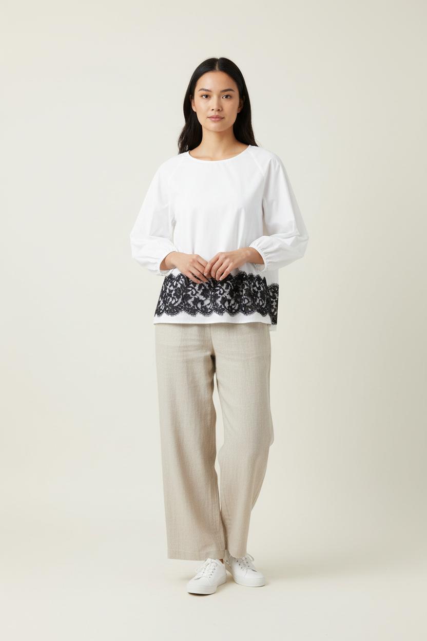 Blouse Blanche et Noire - Taille M/38 de la marque Weill | PARAD86189 - Vendu par Paradigme - Image 1