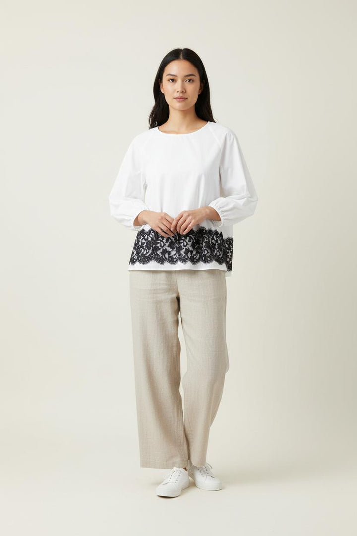 Blouse Blanche et Noire - Taille M/38 de la marque Weill | PARAD86189 - Vendu par Paradigme - Image 1