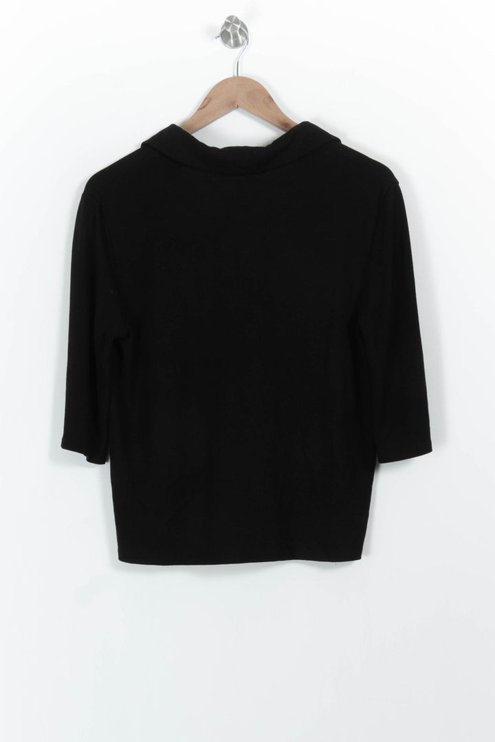 Chemise Noire - Taille S/36 de la marque Caroll | PARAD86193 - Vendu par Paradigme - Image 4