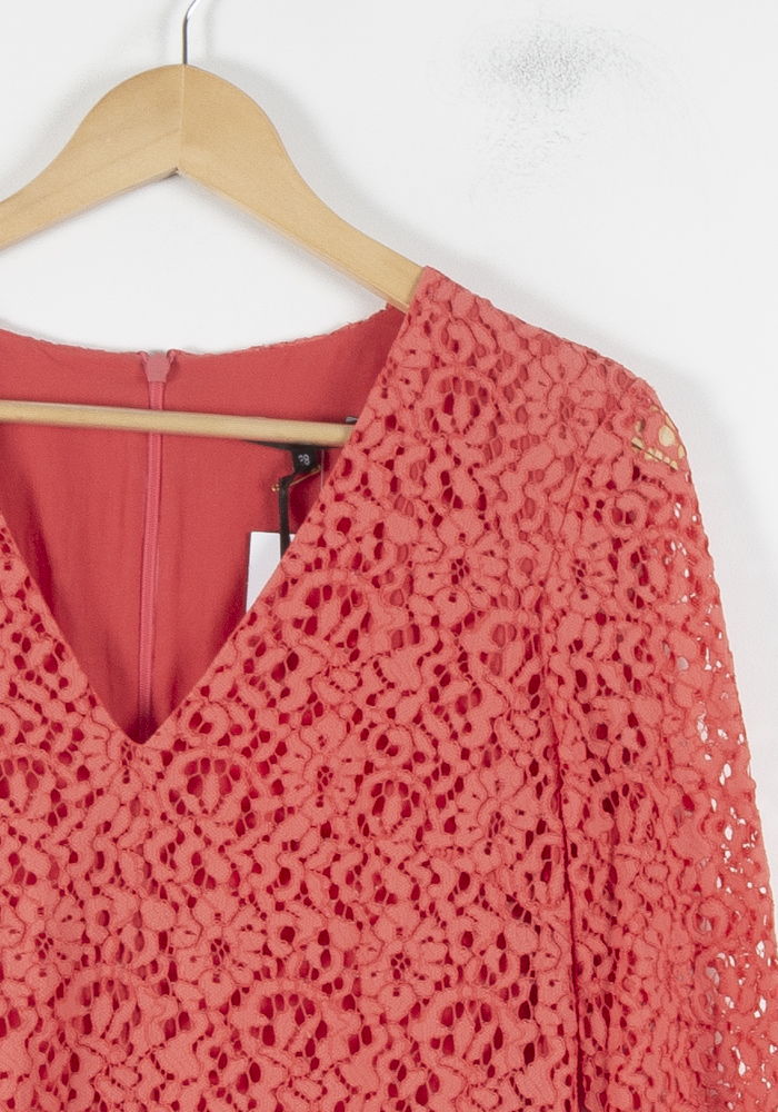 Robe Courte Rouge - Taille M/38 de la marque Tara Jarmon | PARAD86196 - Vendu par Paradigme - Image 3