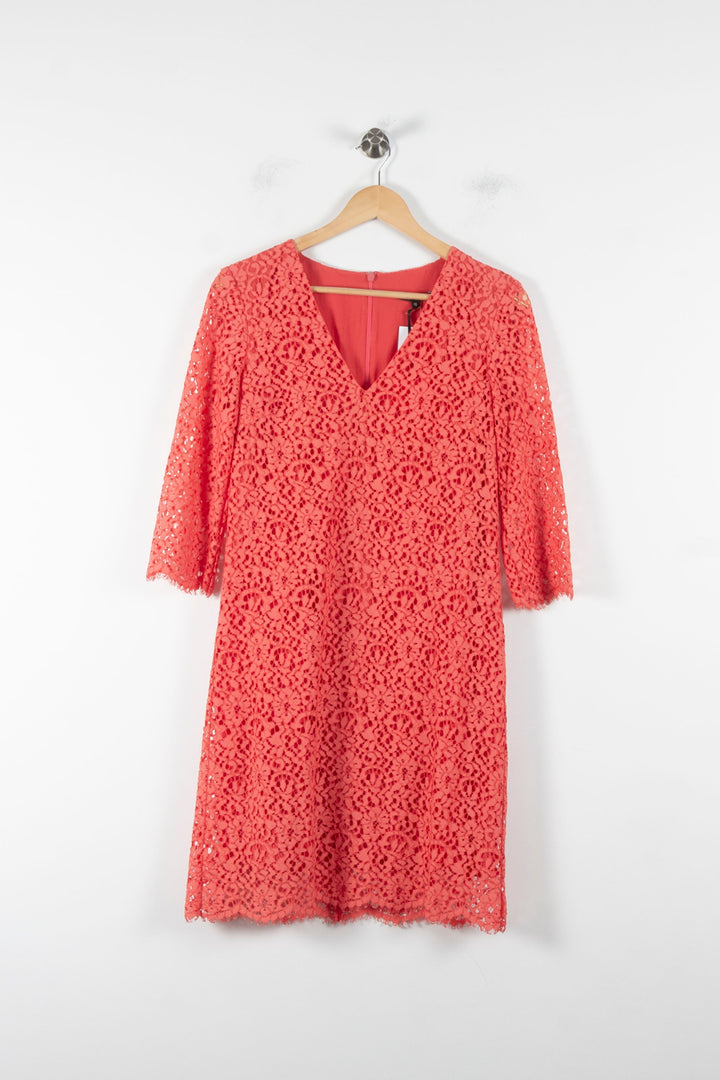 Robe Courte Rouge - Taille M/38 de la marque Tara Jarmon | PARAD86196 - Vendu par Paradigme - Image 2