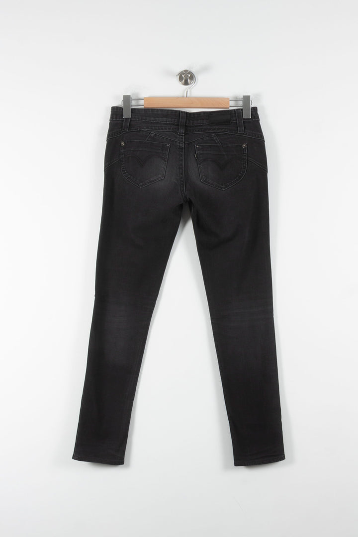 Jean Slim Noir - Taille M/38 de la marque Levi's | PARAD86198 - Vendu par Paradigme - Image 4