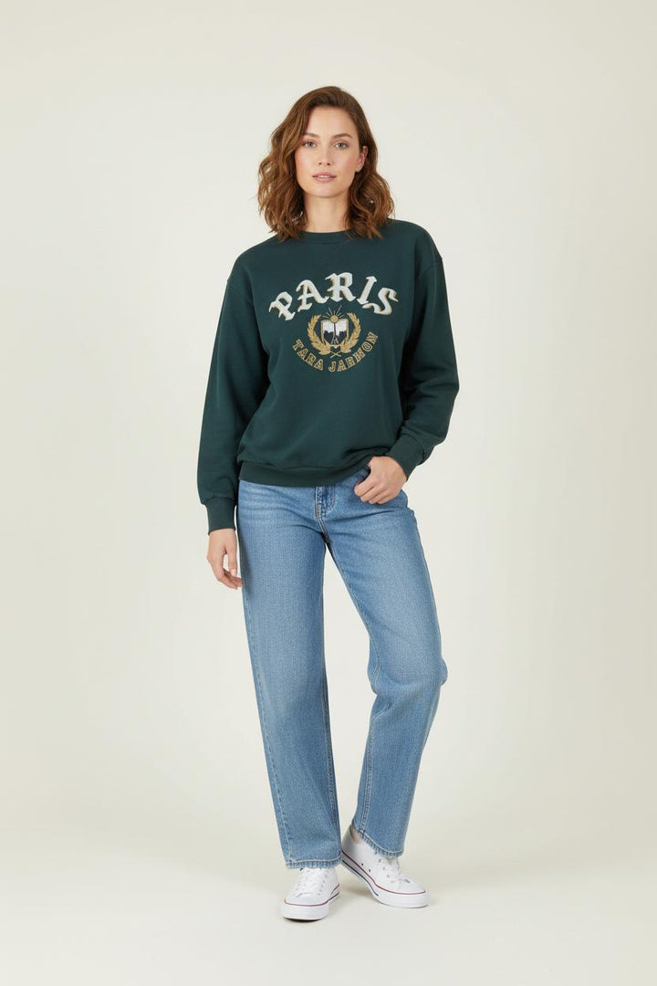 Sweatshirt Vert - Taille S/36 de la marque Tara Jarmon | PARAD86208 - Vendu par Paradigme - Image 1