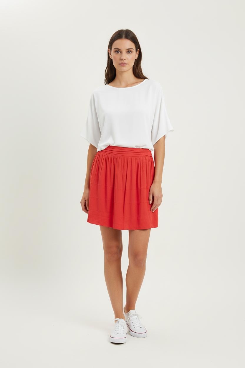 Jupe Courte Rose - Taille XS/34 de la marque Suncoo | PARAD86209 - Vendu par Paradigme - Image 1