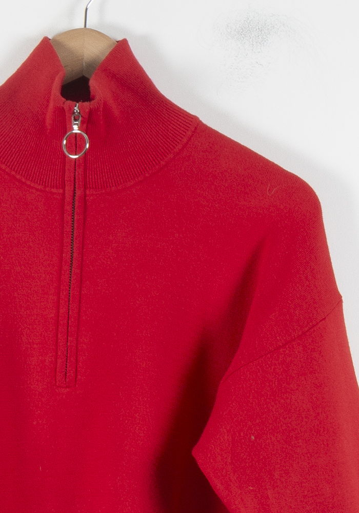 Pull Rouge - Taille S/36 de la marque Sandro | PARAD86214 - Vendu par Paradigme - Image 3
