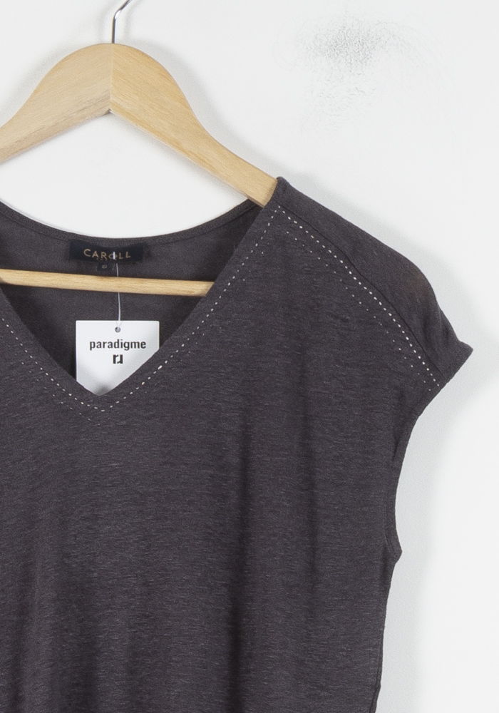 Tee-shirt Gris - Taille S/36 de la marque Caroll | PARAD86219 - Vendu par Paradigme - Image 3