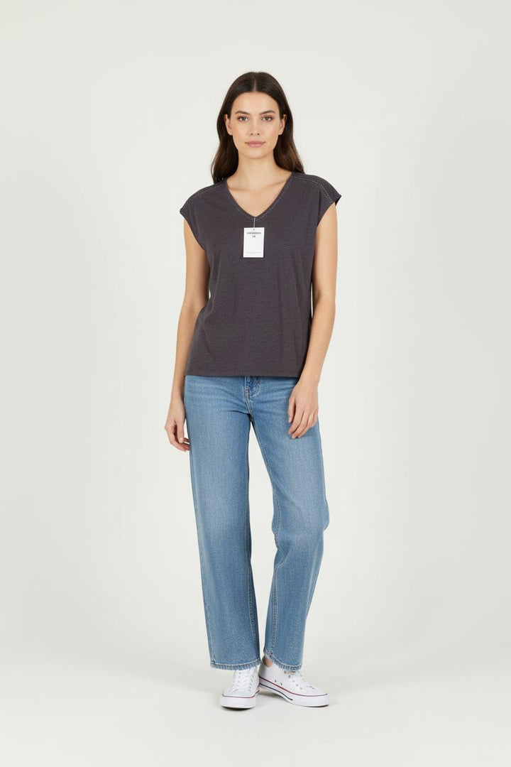 Tee-shirt Gris - Taille S/36 de la marque Caroll | PARAD86219 - Vendu par Paradigme - Image 1