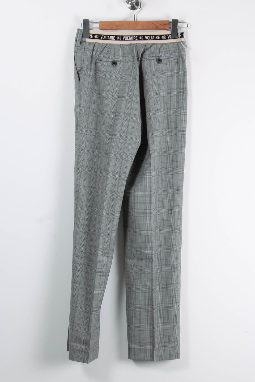 Pantalon Carreaux Gris - Taille S/36 de la marque Zadig&Voltaire | PARAD86230 - Vendu par Paradigme - Image 4