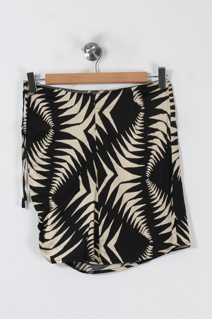 Jupe Courte Noire et Beige - Taille XS/34 de la marque ba&sh | PARAD86252 - Vendu par Paradigme - Image 4
