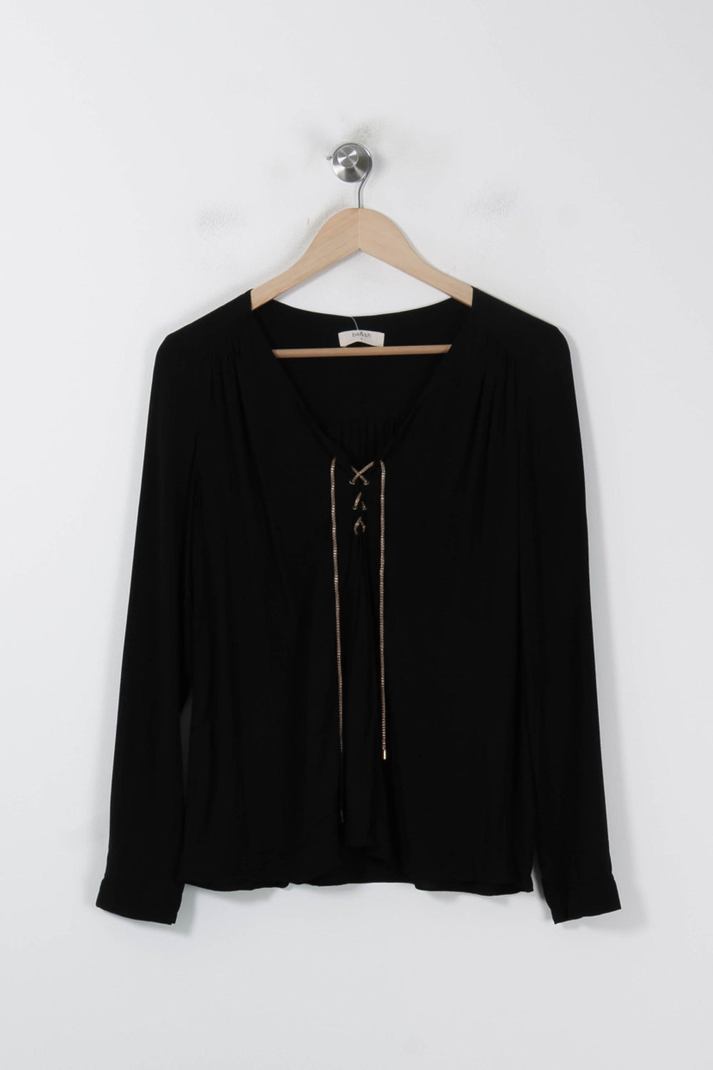 Blouse Noire - Taille S/36 de la marque ba&sh | PARAD86256 - Vendu par Paradigme - Image 2