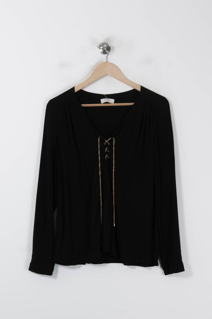 Blouse Noire - Taille S/36 de la marque ba&sh | PARAD86256 - Vendu par Paradigme - Image 2