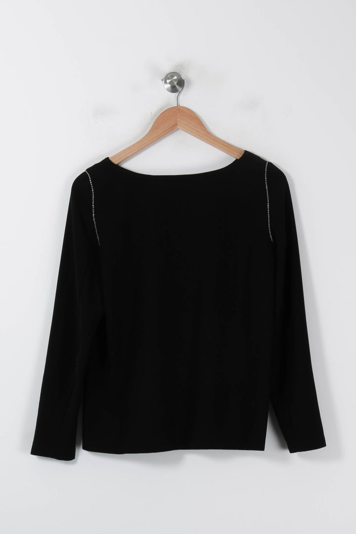 Blouse Noire - Taille M/38 de la marque ba&sh | PARAD86258 - Vendu par Paradigme - Image 4