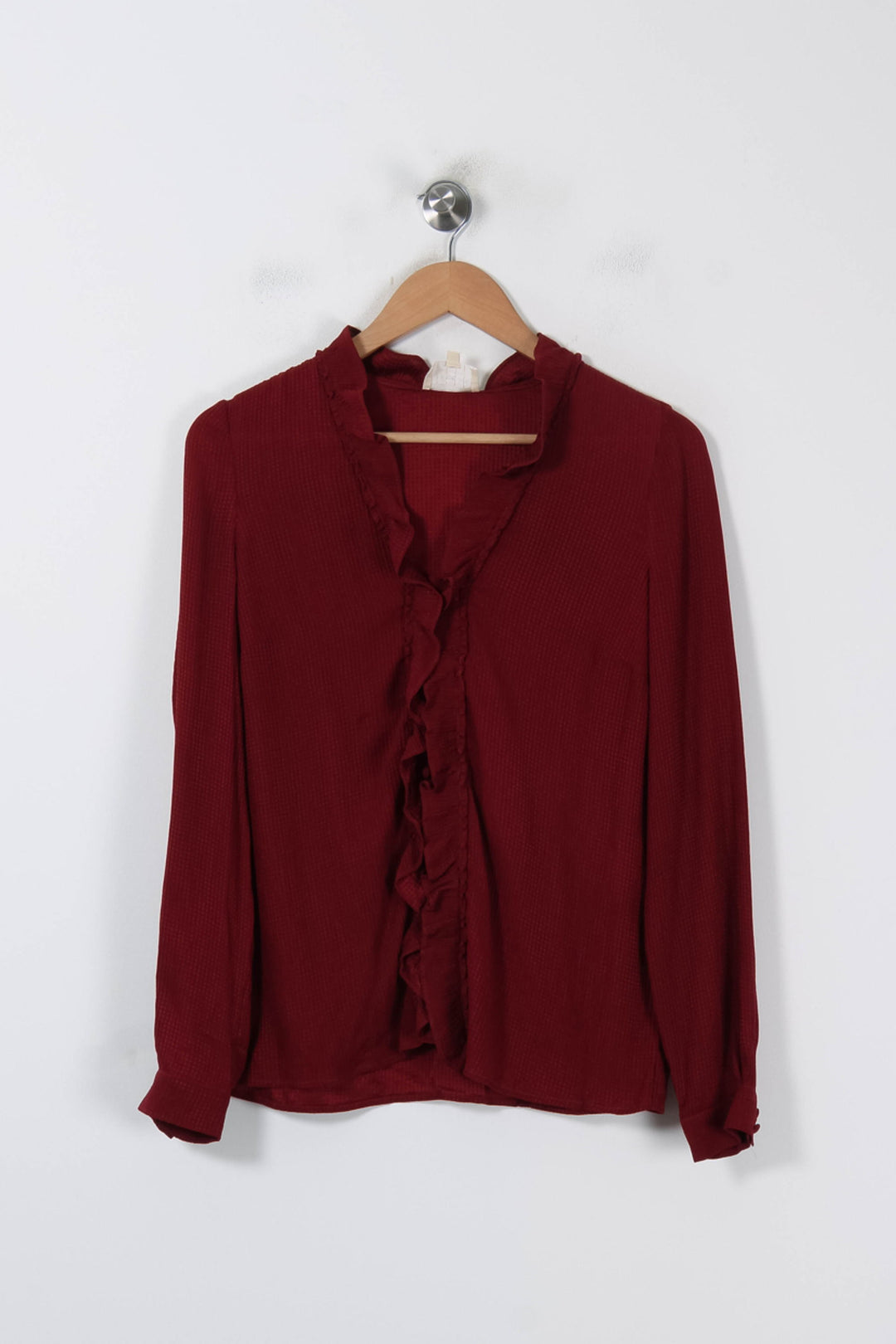 Blouse Bordeaux - Taille M/38 de la marque Sézane | PARAD86263 - Vendu par Paradigme - Image 4