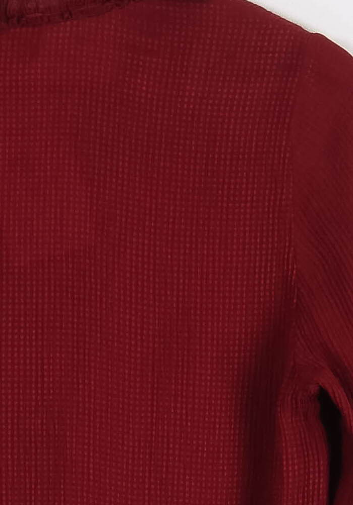 Blouse Bordeaux - Taille M/38 de la marque Sézane | PARAD86263 - Vendu par Paradigme - Image 3