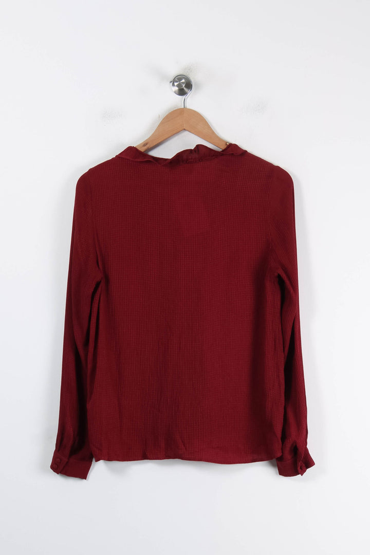 Blouse Bordeaux - Taille M/38 de la marque Sézane | PARAD86263 - Vendu par Paradigme - Image 2