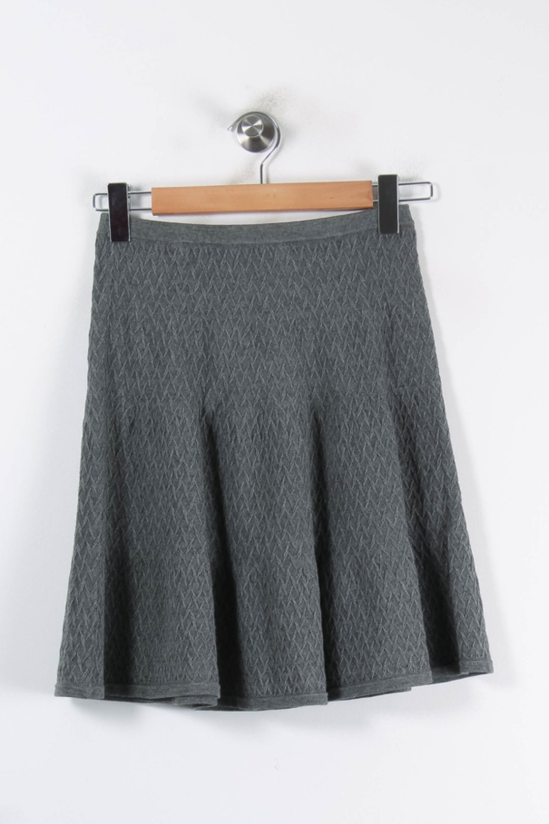 Jupe Évasée Grise - Taille M/38 de la marque Sandro | PARAD86282 - Vendu par Paradigme - Image 4