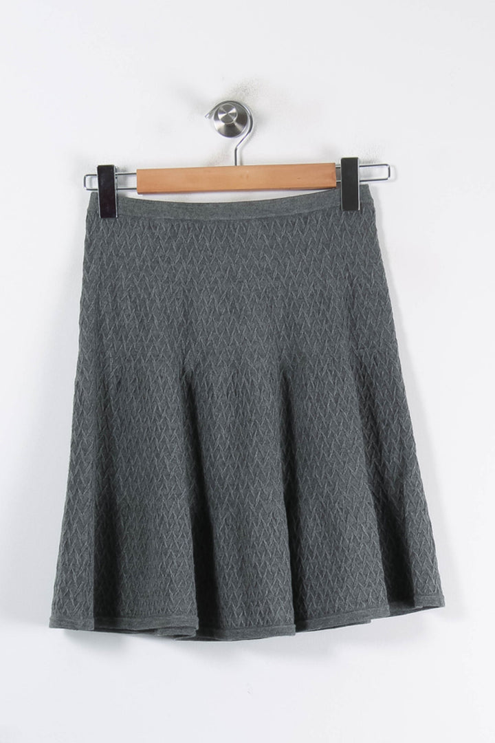 Jupe Évasée Grise - Taille M/38 de la marque Sandro | PARAD86282 - Vendu par Paradigme - Image 4