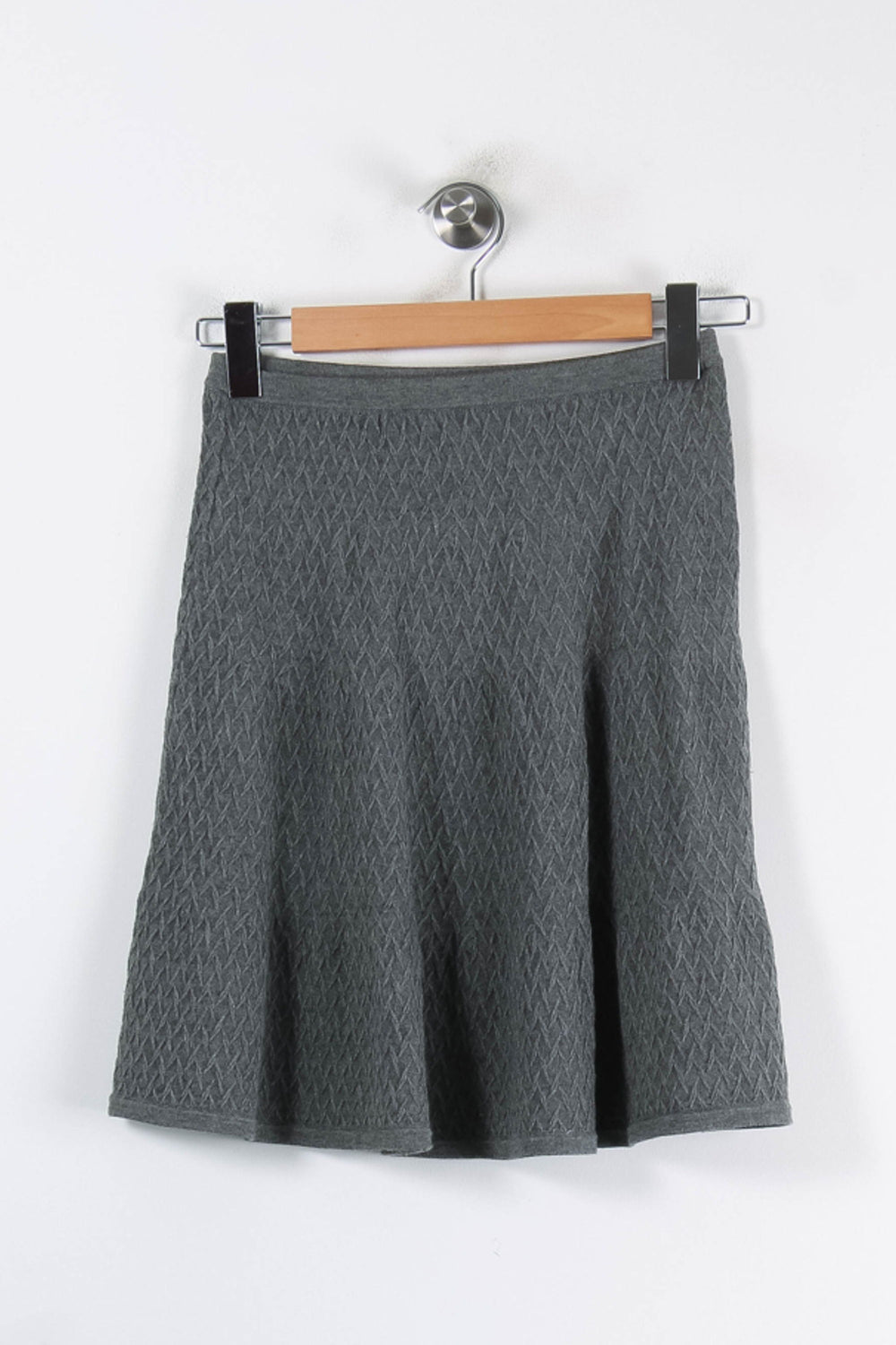 Jupe Évasée Grise - Taille M/38 de la marque Sandro | PARAD86282 - Vendu par Paradigme - Image 2