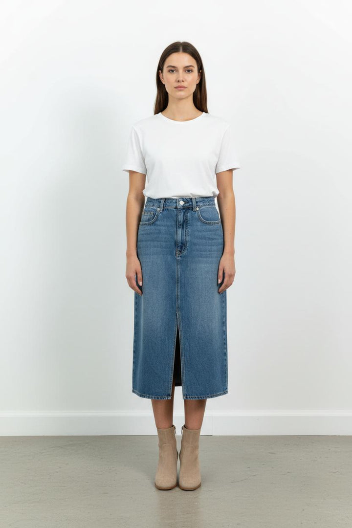 Jupe Midi Bleue - Taille XS/34 de la marque ba&sh | PARAD86289 - Vendu par Paradigme - Image 1