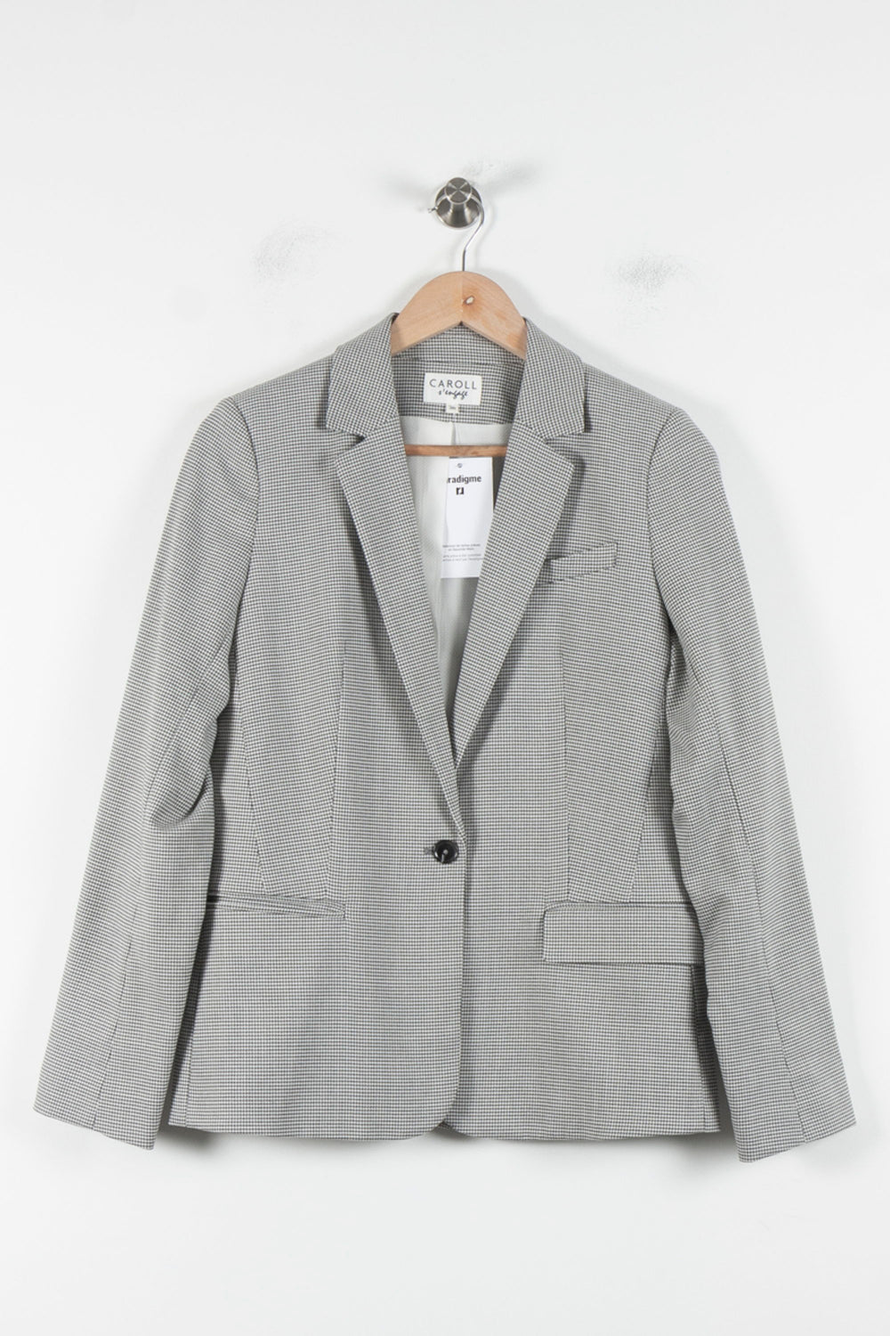 Blazer Gris - Taille S/36 de la marque Caroll | PARAD86304 - Vendu par Paradigme - Image 2