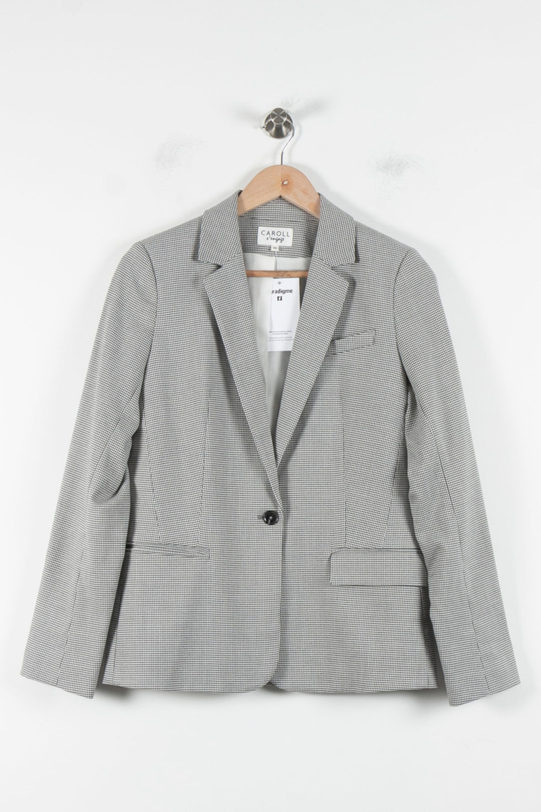 Blazer Gris - Taille S/36 de la marque Caroll | PARAD86304 - Vendu par Paradigme - Image 2