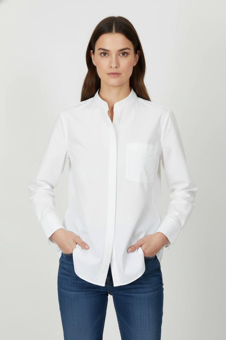 Chemisier Blanc - Taille L/40 de la marque La Fée Maraboutée | PARAD86322 - Vendu par Paradigme - Image 1
