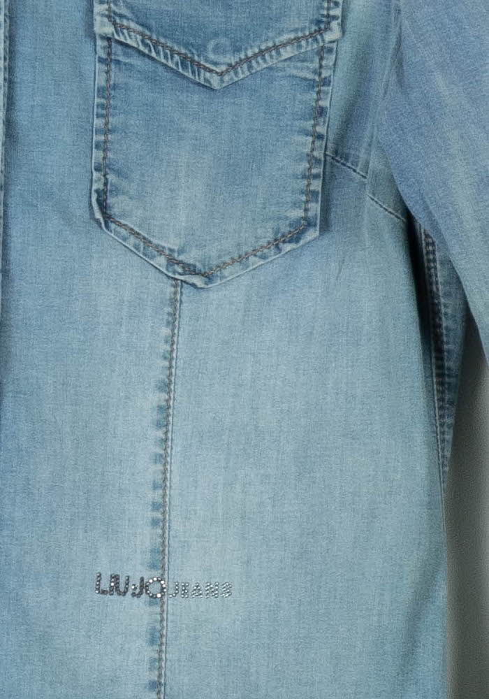 Chemise en Jean Bleue - Taille S/36 de la marque Liu Jo | PARAD86326 - Vendu par Paradigme - Image 3