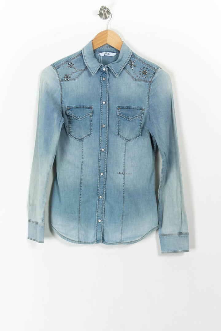 Chemise en Jean Bleue - Taille S/36 de la marque Liu Jo | PARAD86326 - Vendu par Paradigme - Image 2