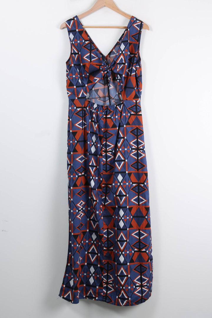 Robe Longue Bleu et Rouge - Taille XL/42 de la marque La Fée Maraboutée | PARAD86337 - Vendu par Paradigme - Image 4
