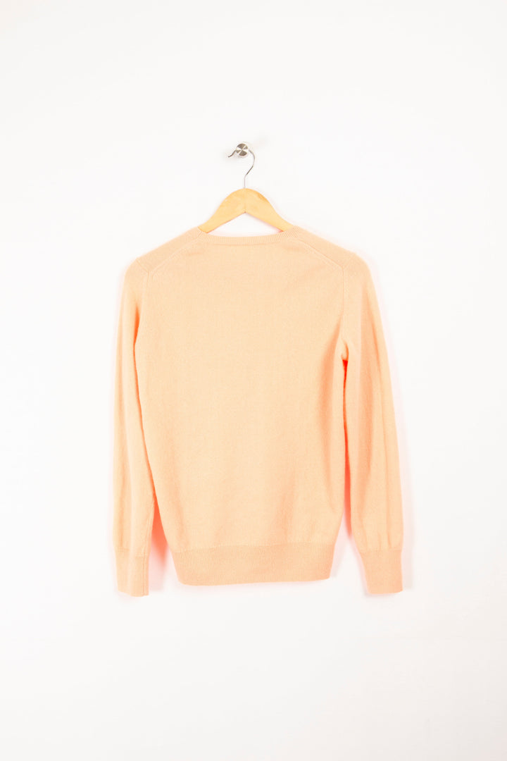 Orange cashmere sweater, size M/38