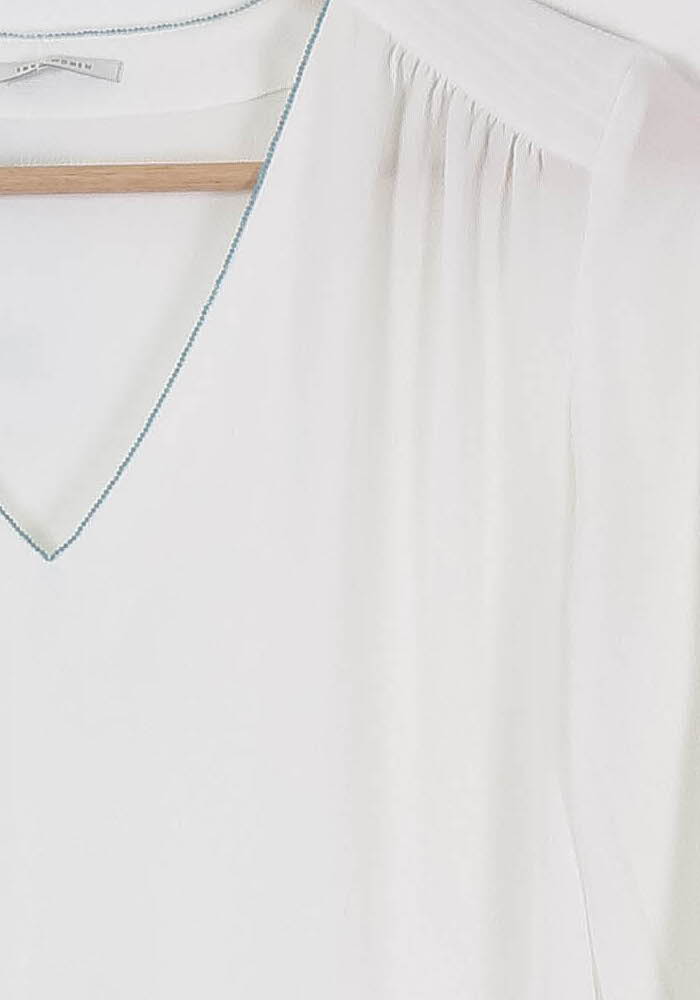 Blouse Blanche - Taille M/38 de la marque IKKS | PARAD86347 - Vendu par Paradigme - Image 3