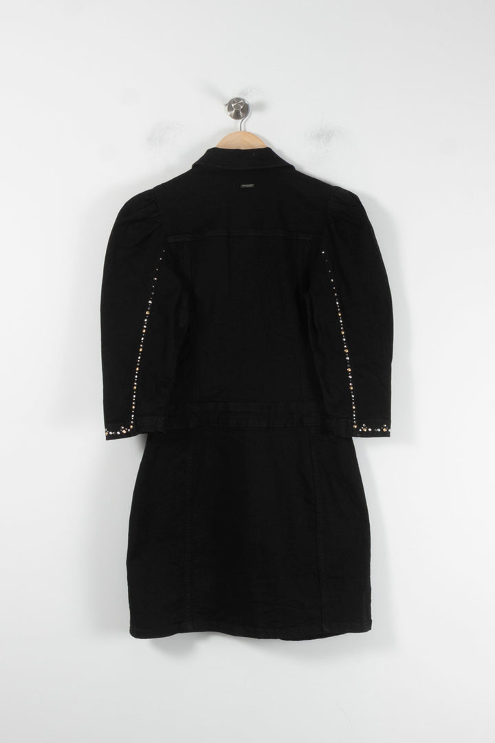 Robe Chemise Noire - Taille M/38 de la marque Liu Jo | PARAD86351 - Vendu par Paradigme - Image 4