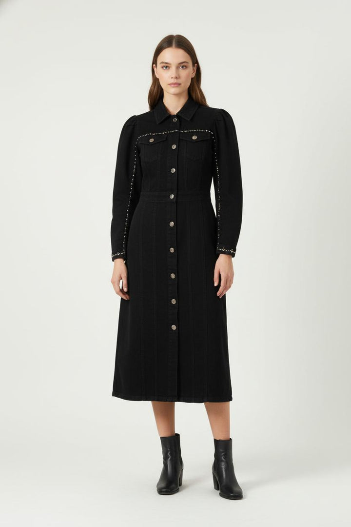 Robe Chemise Noire - Taille M/38 de la marque Liu Jo | PARAD86351 - Vendu par Paradigme - Image 1