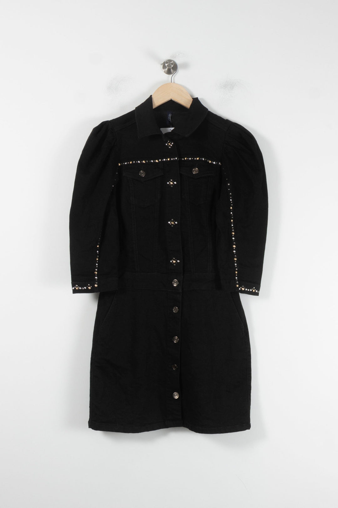 Robe Chemise Noire - Taille M/38 de la marque Liu Jo | PARAD86351 - Vendu par Paradigme - Image 2