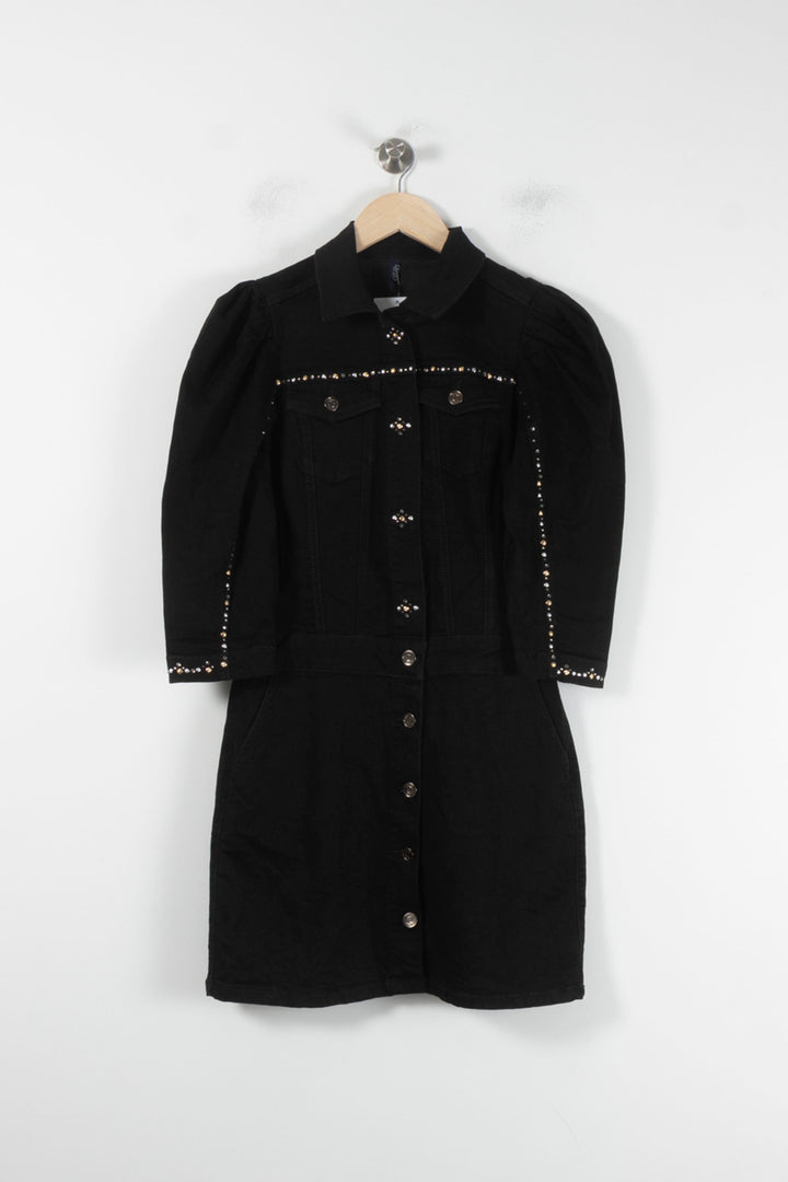 Robe Chemise Noire - Taille M/38 de la marque Liu Jo | PARAD86351 - Vendu par Paradigme - Image 2