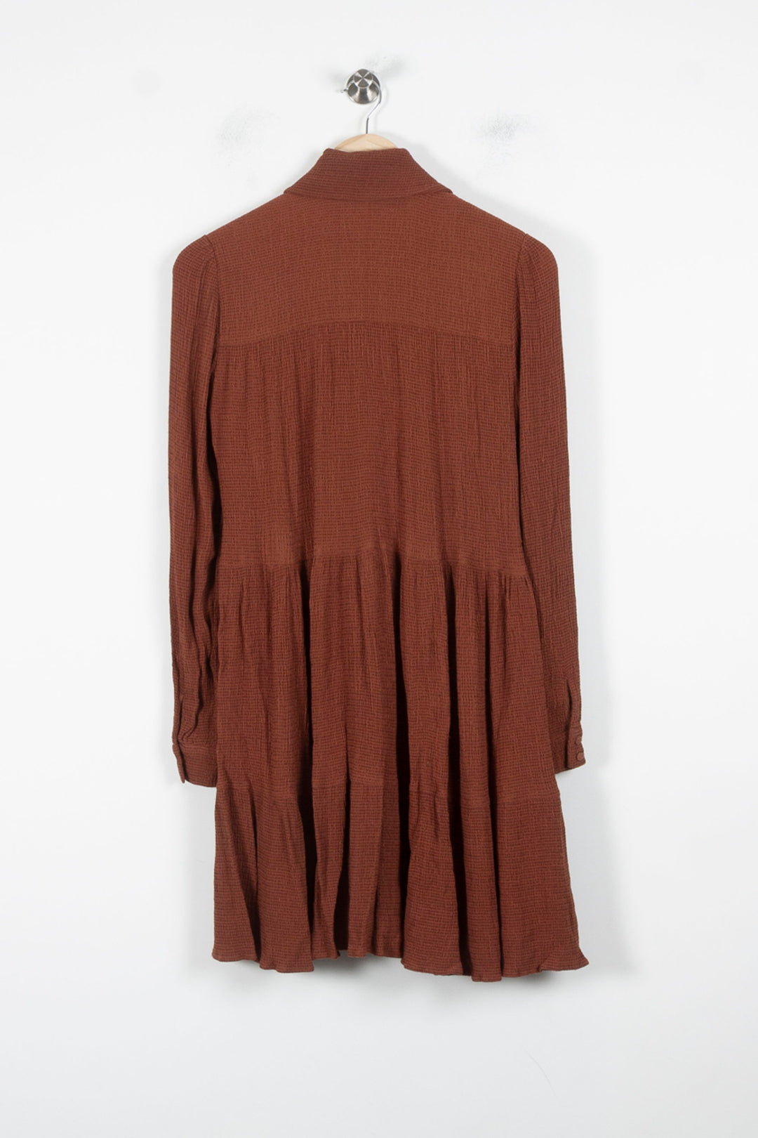 Robe Chemise Marron - Taille S/36 de la marque Sézane | PARAD86356 - Vendu par Paradigme - Image 4