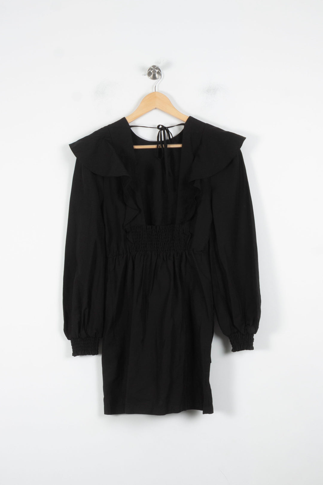 Robe Volantée Noire - Taille S/36 de la marque All Saints | PARAD86363 - Vendu par Paradigme - Image 4