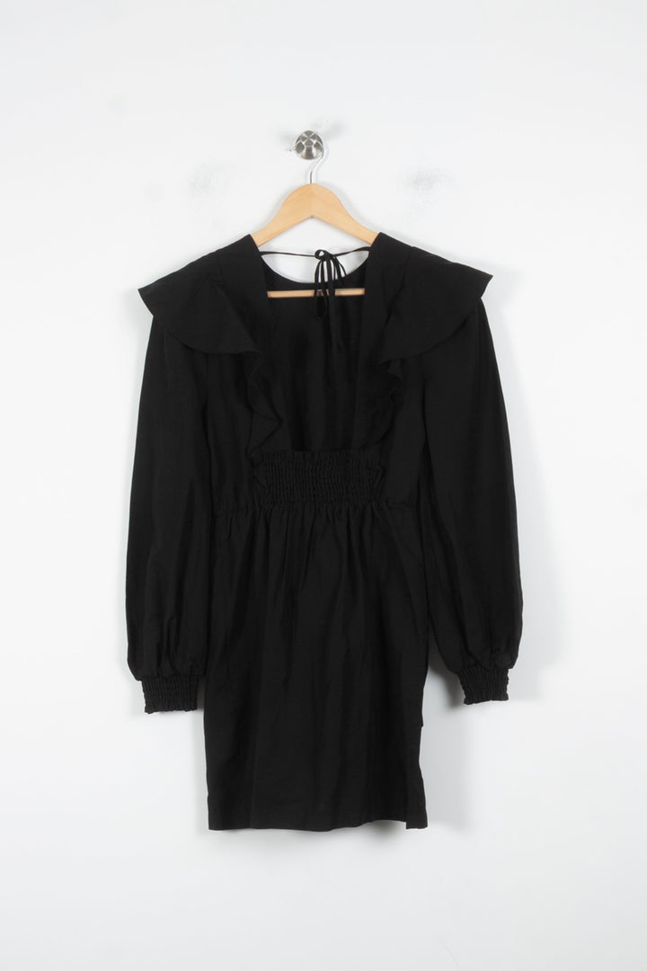 Robe Volantée Noire - Taille S/36 de la marque All Saints | PARAD86363 - Vendu par Paradigme - Image 4