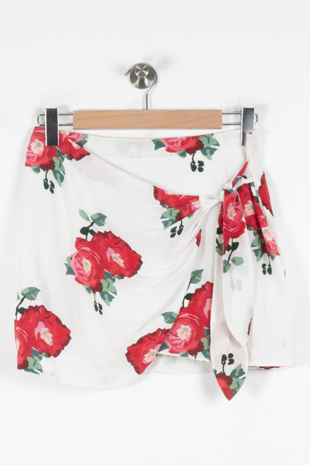 Jupe Portefeuille Blanche et Rouge - Taille S/36 de la marque Sézane | PARAD86366 - Vendu par Paradigme - Image 2
