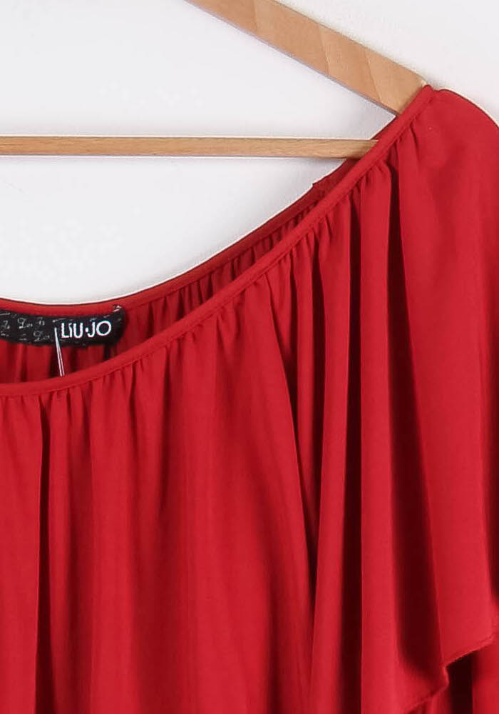 Robe Épaules Dénudées Rouge - Taille L/40 de la marque Liu Jo | PARAD86369 - Vendu par Paradigme - Image 3