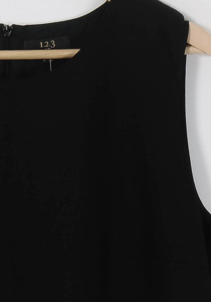 Robe Droite Noire - Taille XXL/44 de la marque Maison 123 | PARAD86373 - Vendu par Paradigme - Image 3