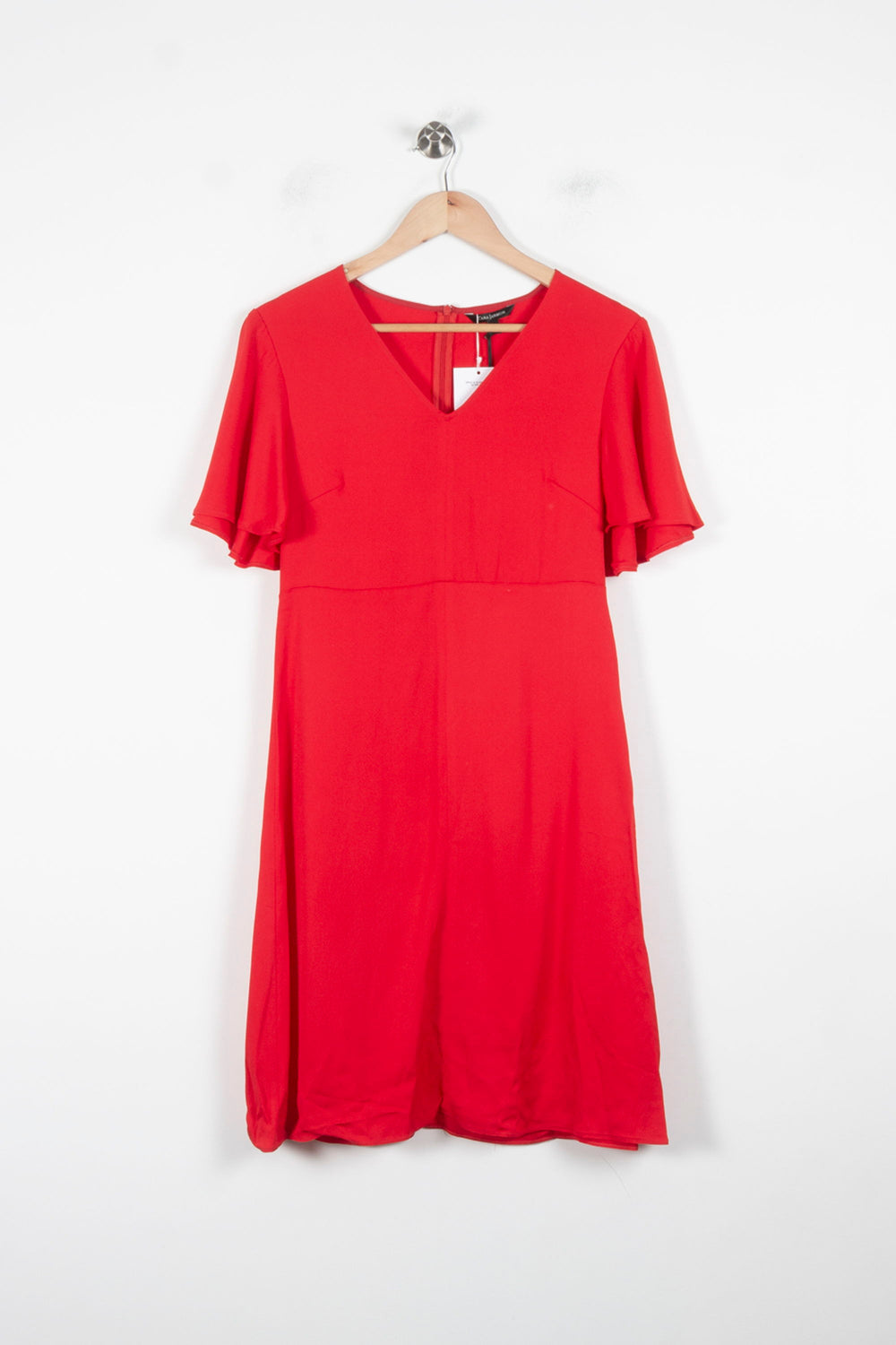 Robe Midi Rouge - Taille M/38 de la marque Tara Jarmon | PARAD86375 - Vendu par Paradigme - Image 2
